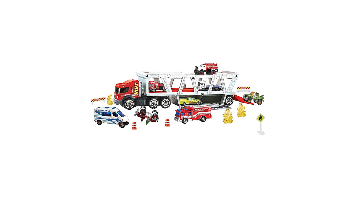 Matchbox Fire Rescue Hauler Playset for Kids 3+ | Realistic Fire Vehicle