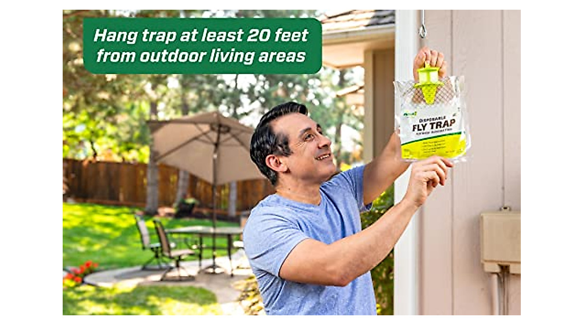 RESCUE! Outdoor Fly Trap - 12 Fast-Acting Traps