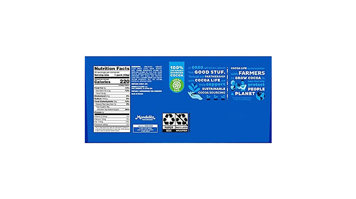 OREO Chocolate Sandwich Cookies - 30 Snack Packs