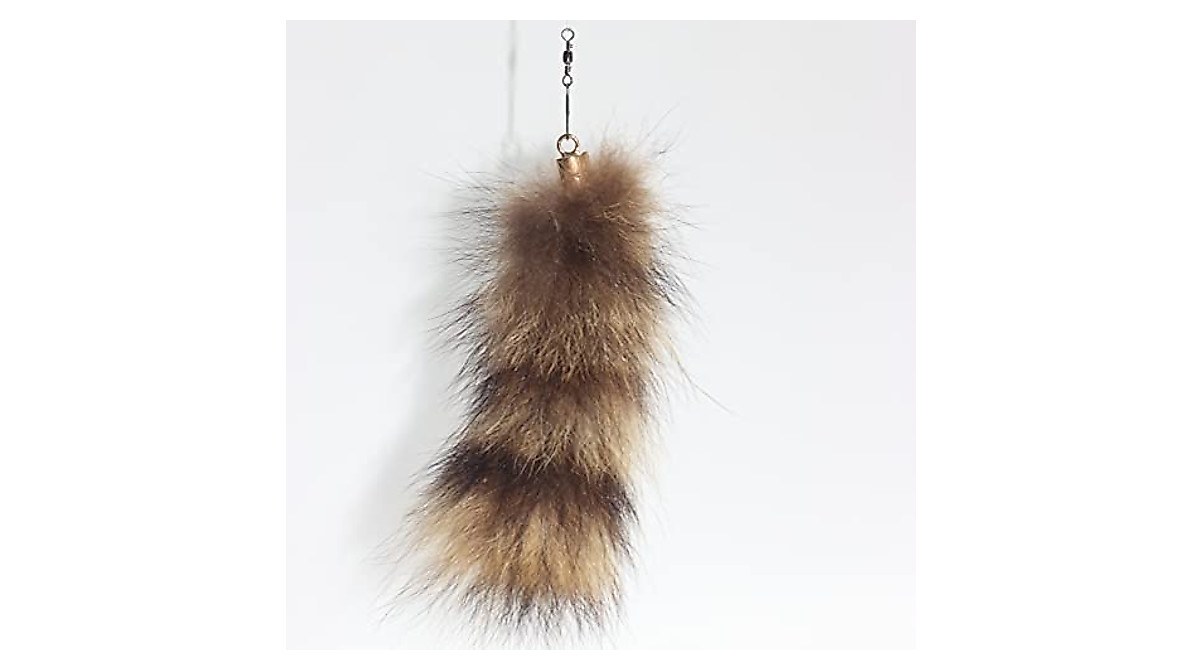 Fosrion Raccoon Tail Cat Toy - Retractable & Fun