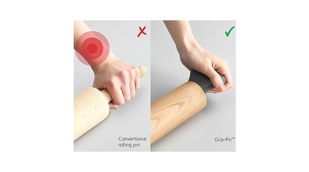 Joseph Joseph Ergonomic Rolling Pin - Comfortable & Functional