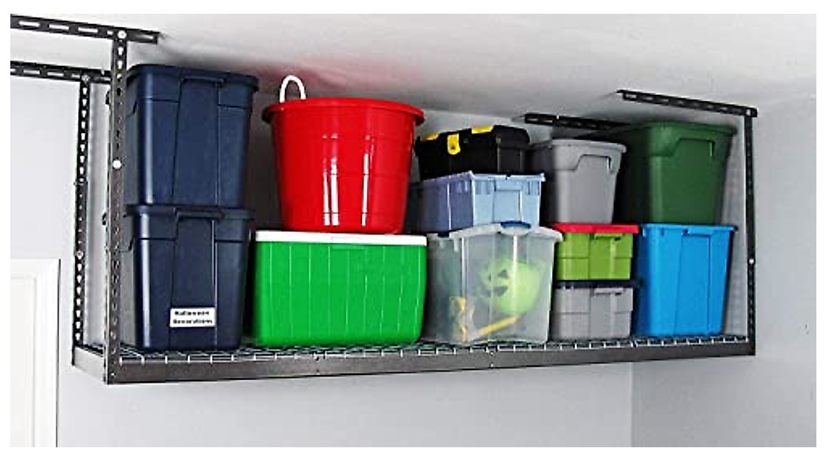 SafeRacks 3x8 Overhead Garage Storage Rack - 500 lbs Capacity