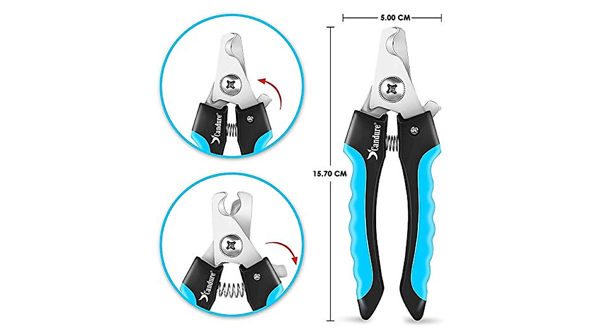 Candure Dog Nail Clippers - Safe & Easy Pet Nail Trimmer for Medium ...