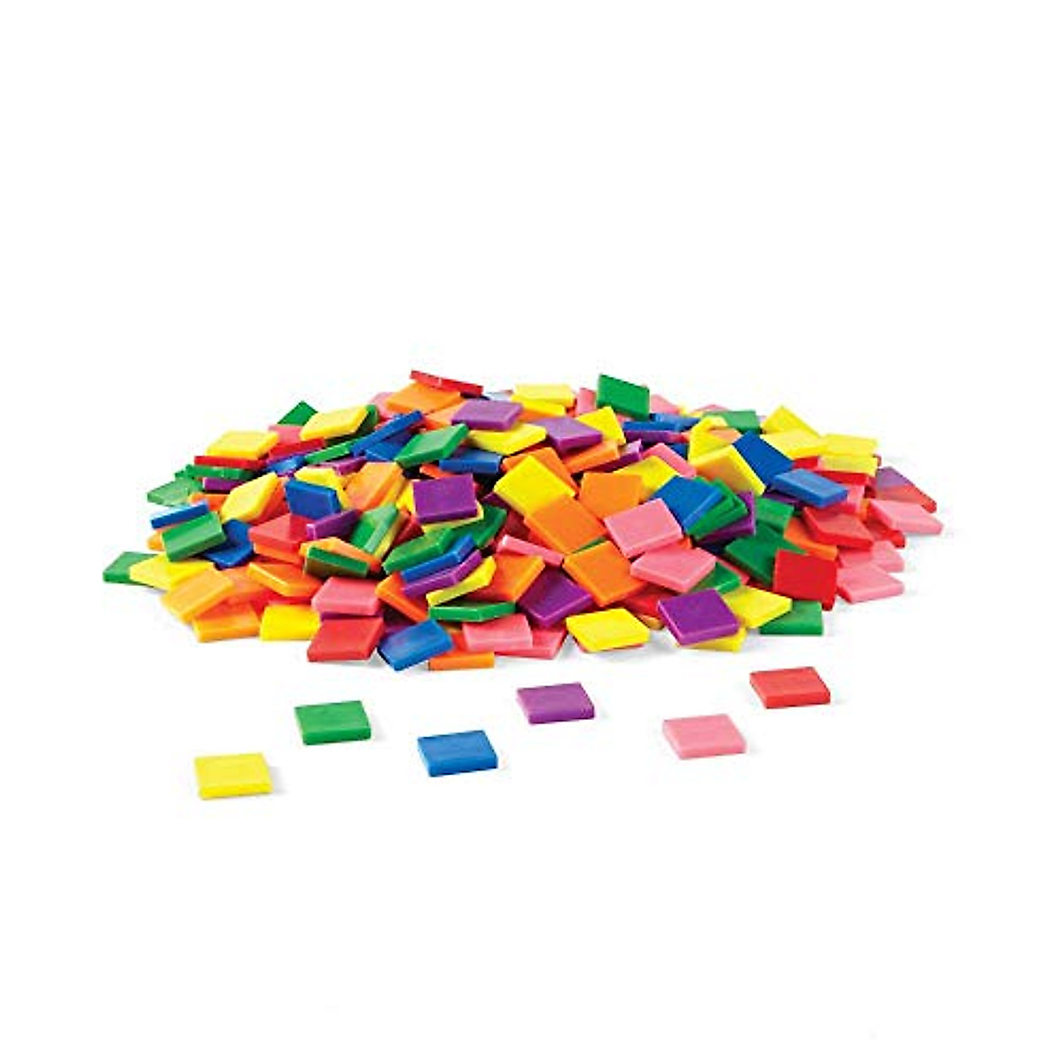 Hand2Mind Color Sorting Math Counters - 400 Durable Plastic Tiles