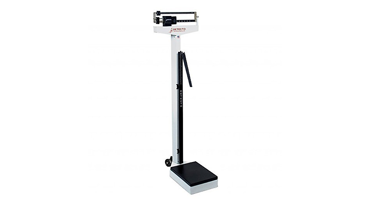 Detecto Physician Scale with Wheels & Height Rod - 180kg