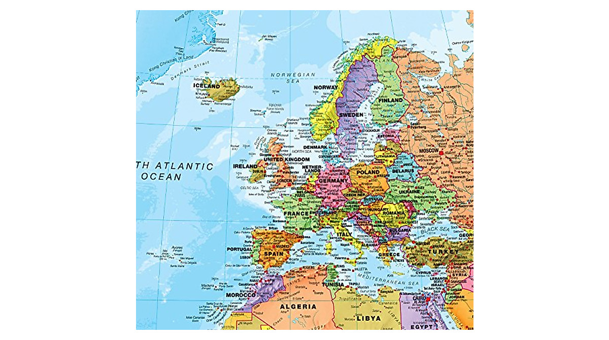 Giant World Map 46x80 Inch - Educational & Decorative Map