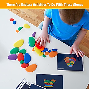 Rainbow Stacking Stones Set for Learning & Fun