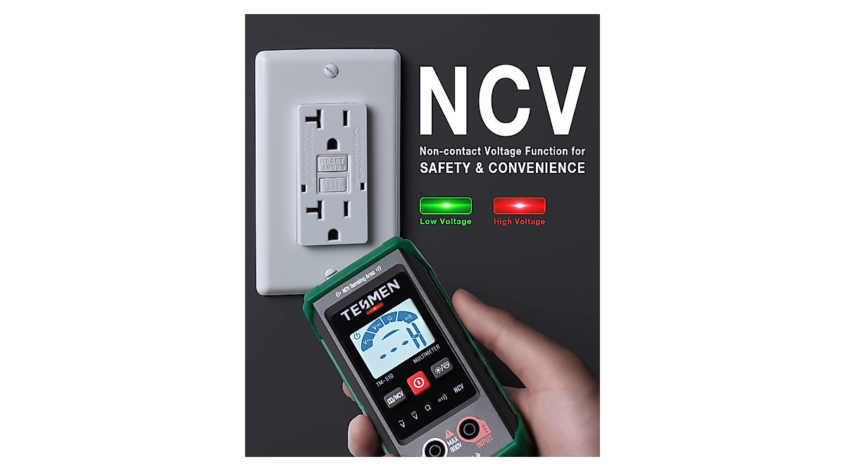 TESMEN TM-510 Digital Multimeter with Non-Contact Voltage Test