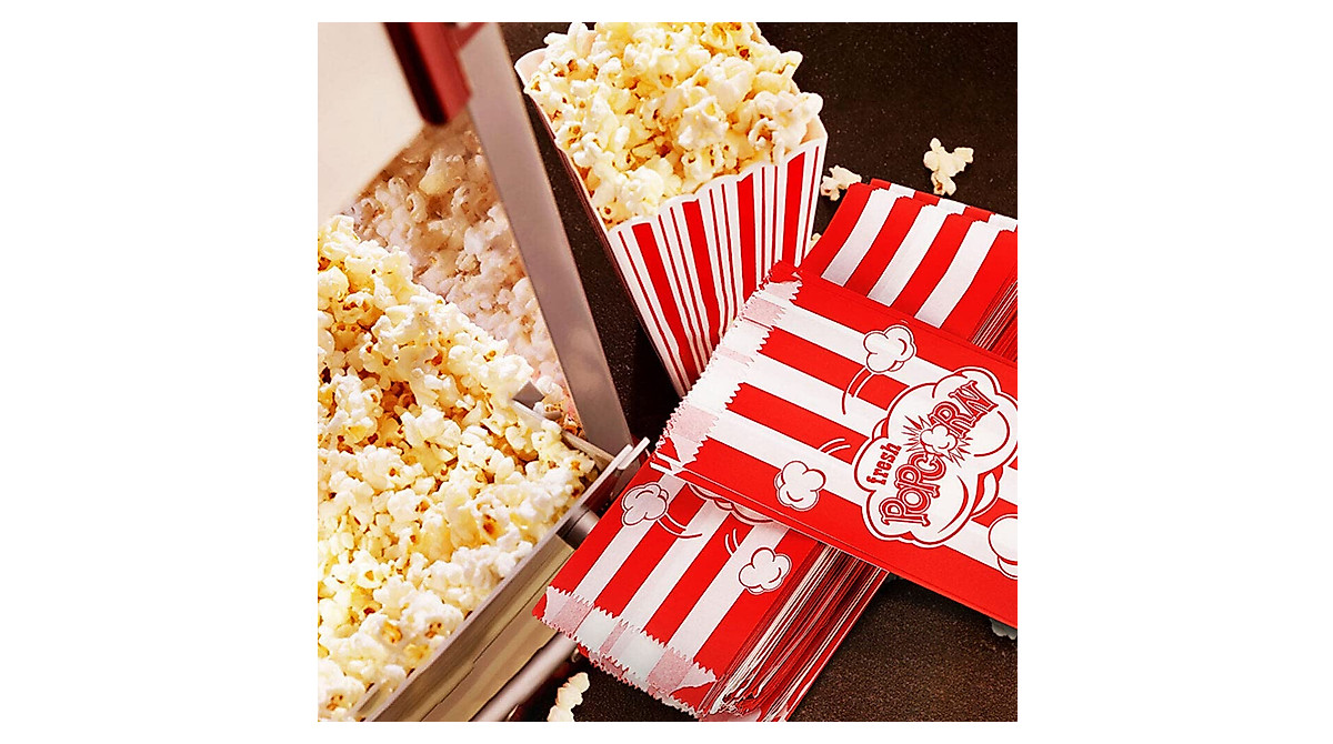 50pcs Popcorn Packaging Bags for Cinema & Parties | Kichvoe