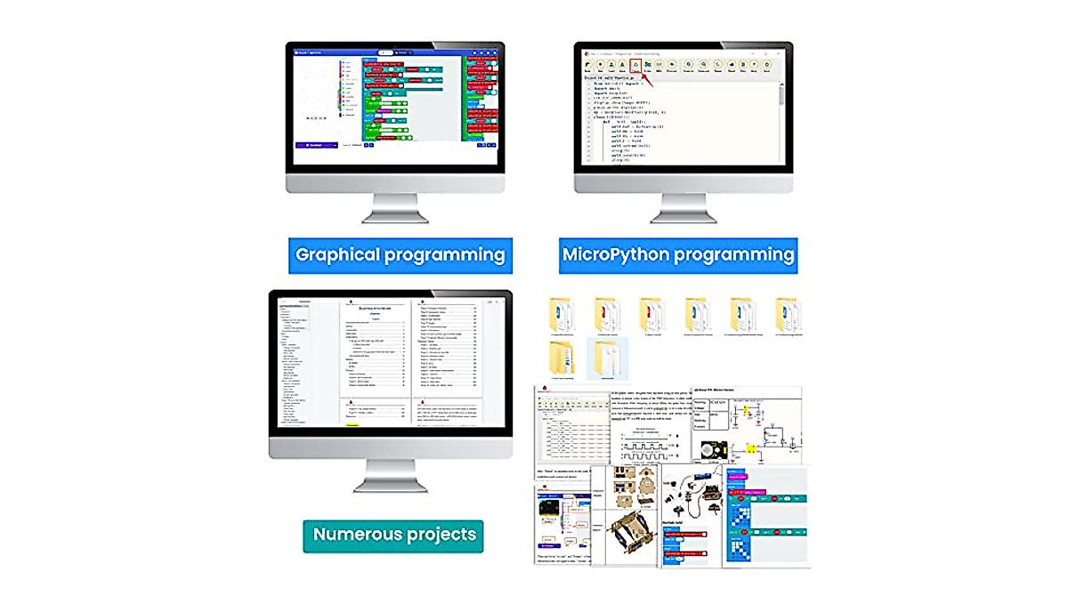 KEYESTUDIO Microbit Smart Home Kit for BBC Micro:bit V2 | Kids Coding Fun