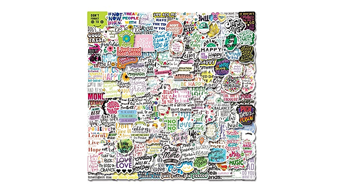 200 Pcs Motivational Stickers for Journaling & Scrapbooking