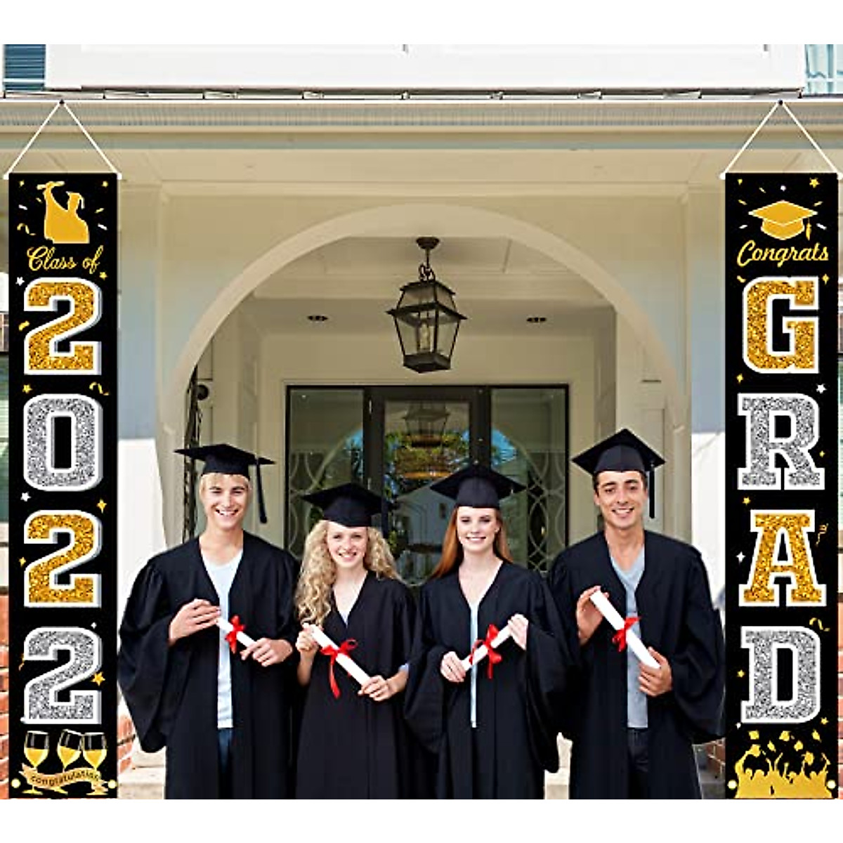 2022 Graduation Banner - Class of 2022 Party Decor & Door Sign