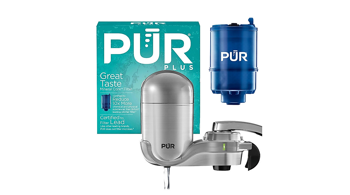 PUR PLUS Faucet Water Filter - Quick, Reliable, Great-Tasting Water