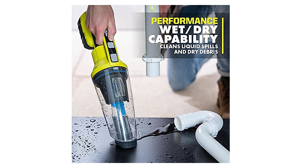 Pacroban ONE+ 18V Cordless Wet/Dry Hand Vacuum | Portable Cleaning Power