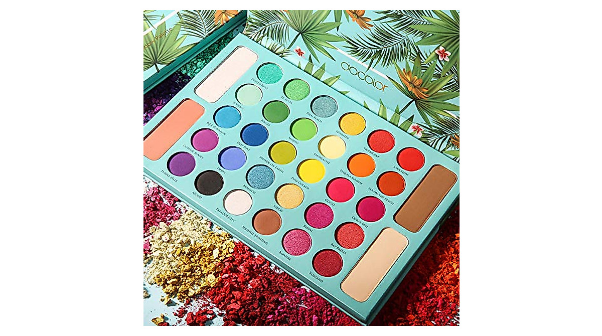 Docolor Eyeshadow Palette - 34 Vibrant & Waterproof Colors for Stunning ...