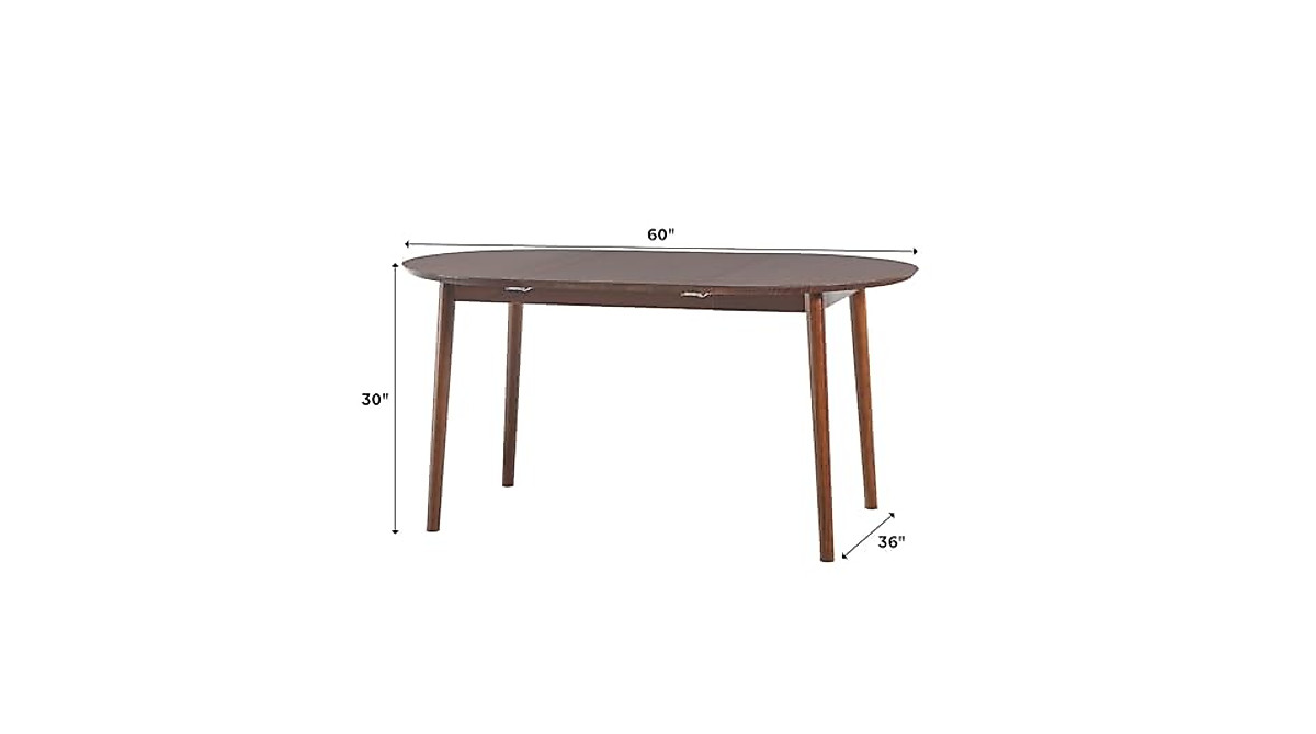 Walker Edison Mid Century Oval Dining Table - Stylish & Versatile