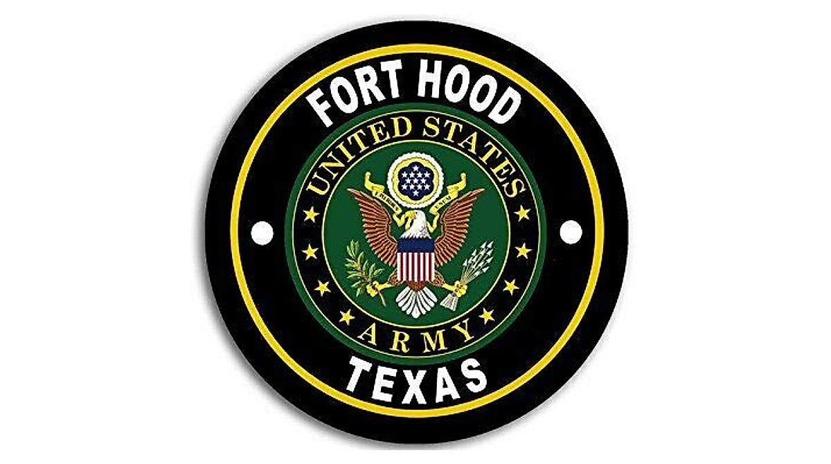 Magnet 4x4 Inch Round Fort Hood Army Base Sticker - Weatherproof Vinyl ...