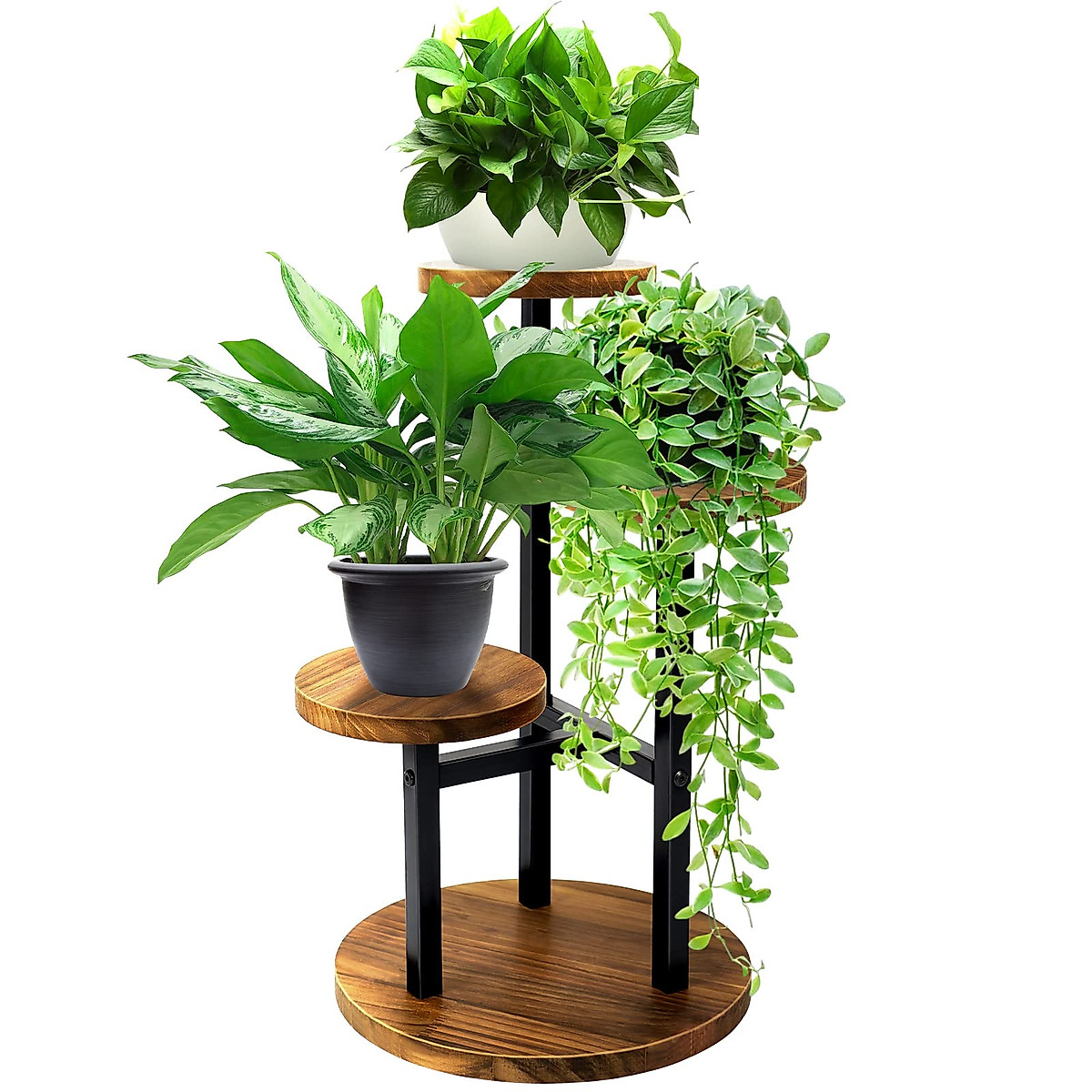TDZWIN 3 Tier Plant Stand Indoor - Ironwood Corner Design