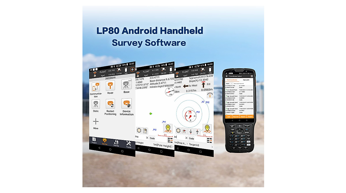 SMAJAYU R26 V1 RTK GNSS Survey Equipment with Rover and Software