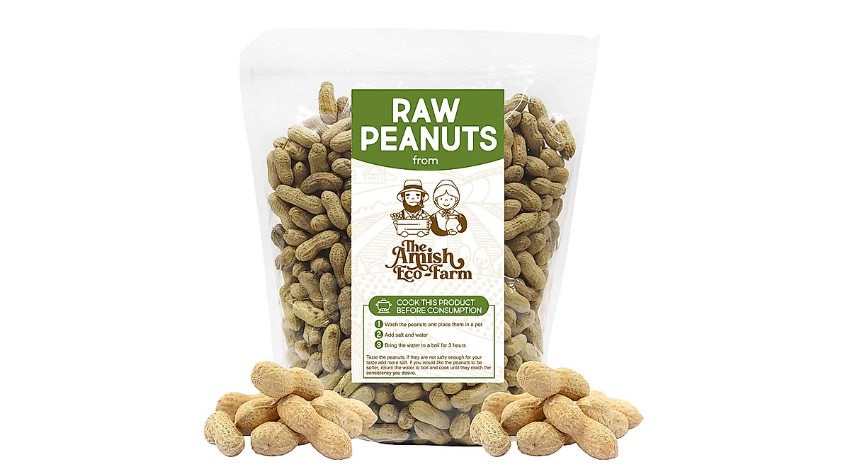 Amish Eco-Farm Raw Peanuts | Virginia Grown, Boil or Feed!