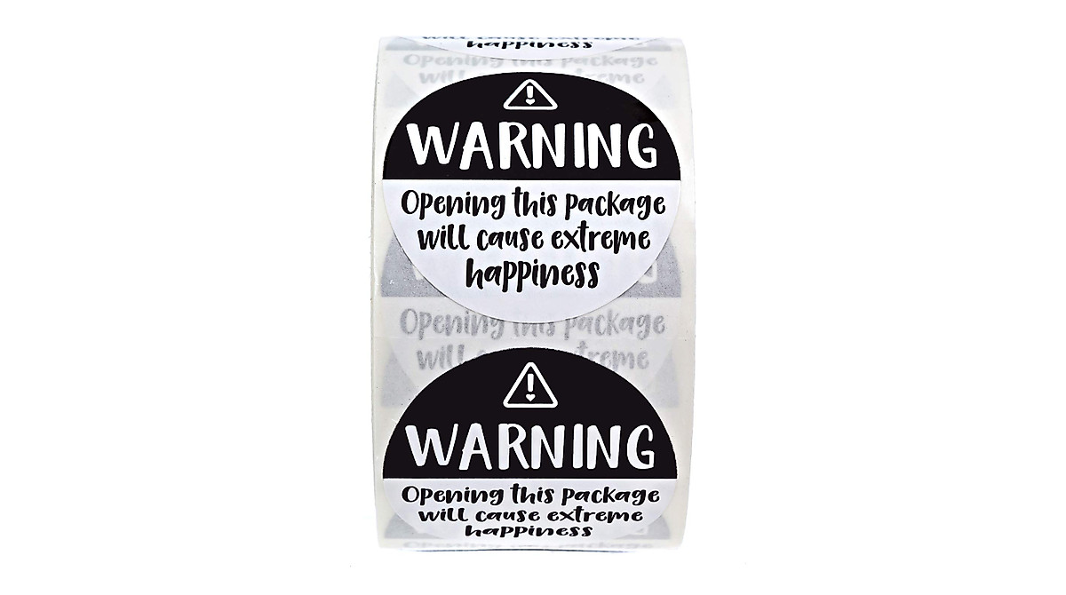 Cute Happiness Labels for Small Business Packages