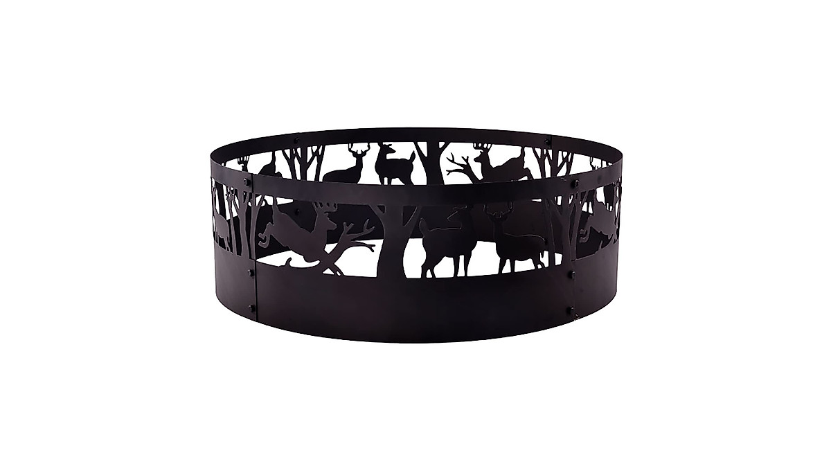 Kapler 32-inch Heavy Duty Fire Ring for Outdoors | Durable & Portable
