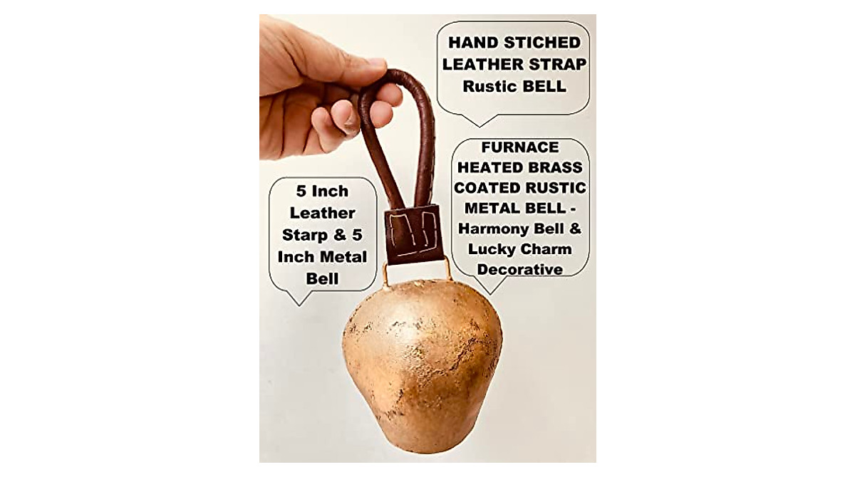 Rustic Giant Cow Bell - Handmade Vintage Swiss Style Decor