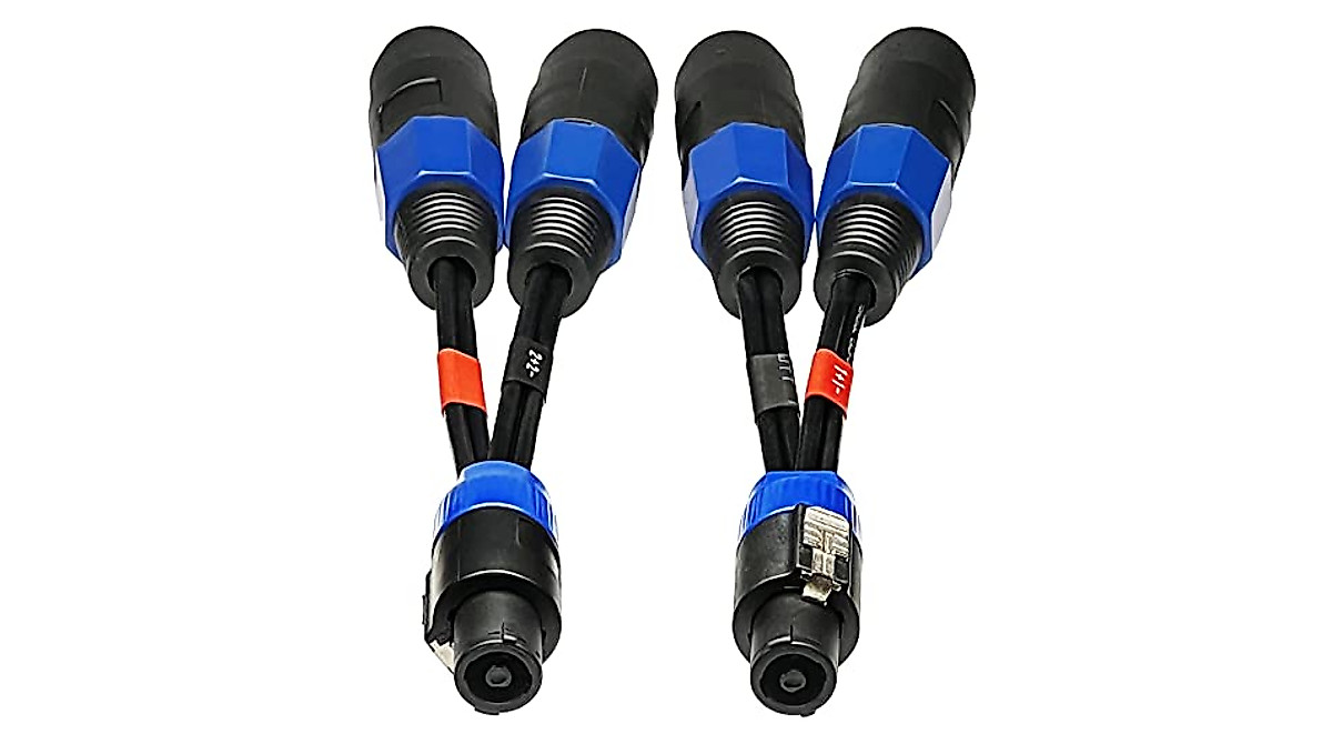 2)Two Original Neutrik NL4MP Female SpeakON Connectors
