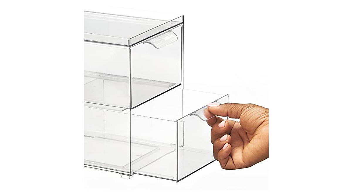 Stackable Storage Containers with Pull-Out Drawers - mDesign