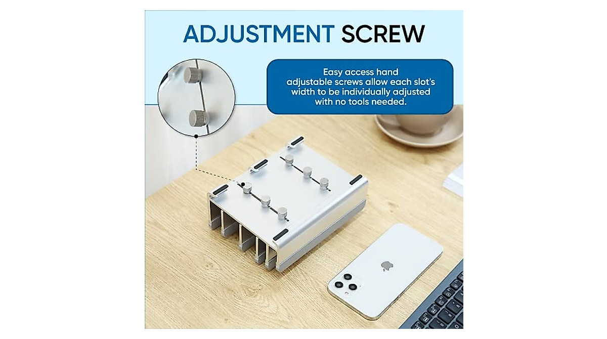 Elestoria Multi-Device Laptop Stand - Space Saving & Adjustable