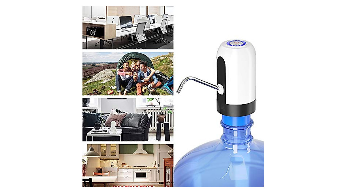 Automatic 5 Gallon Water Bottle Pump – USB Rechargeable
