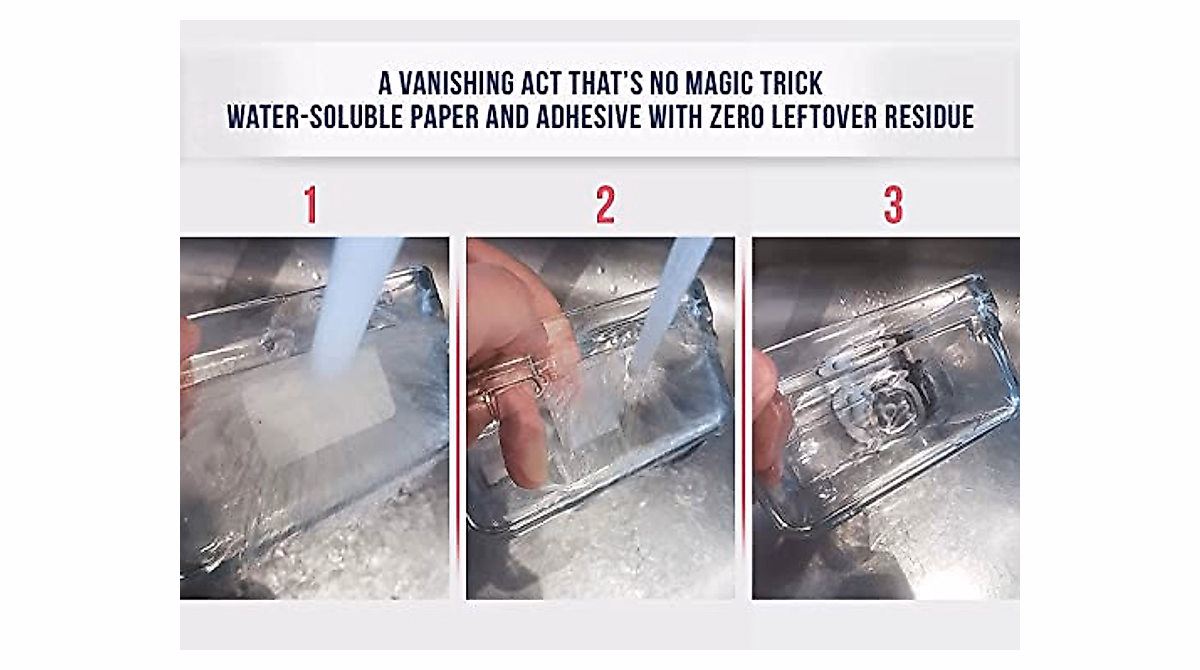 MESS Dissolvable Freezer Labels - Easy Food Storage & Organization