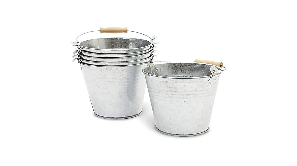 Rustic Galvanized Buckets for Home and Parties