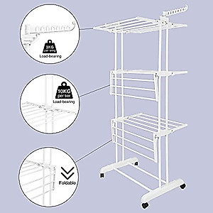Innotic 4-Tier Collapsible Clothes Drying Rack – Space-Saving & Durable