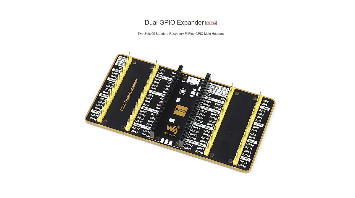 Dual GPIO Expander for Raspberry Pi Pico - Expand Your Projects