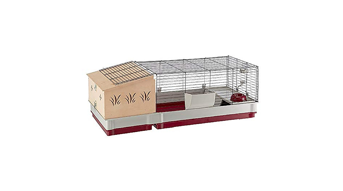 Krolik Extra-Large Rabbit Cage with Wood Hutch Extension