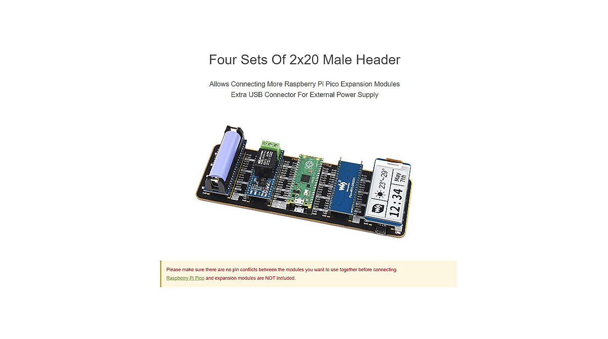 Quad GPIO Expander for Raspberry Pi Pico | Expand Modules Easily