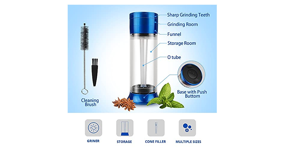3-in-1 Spice Grinder - Grind, Fill & Store Effortlessly