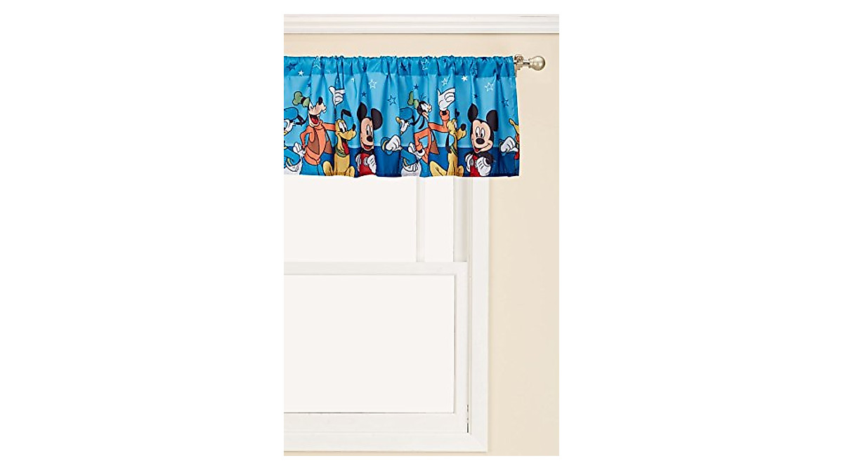 Disney Mickey Mouse Playground Pals Window Valance - Fun Kids Window Decor