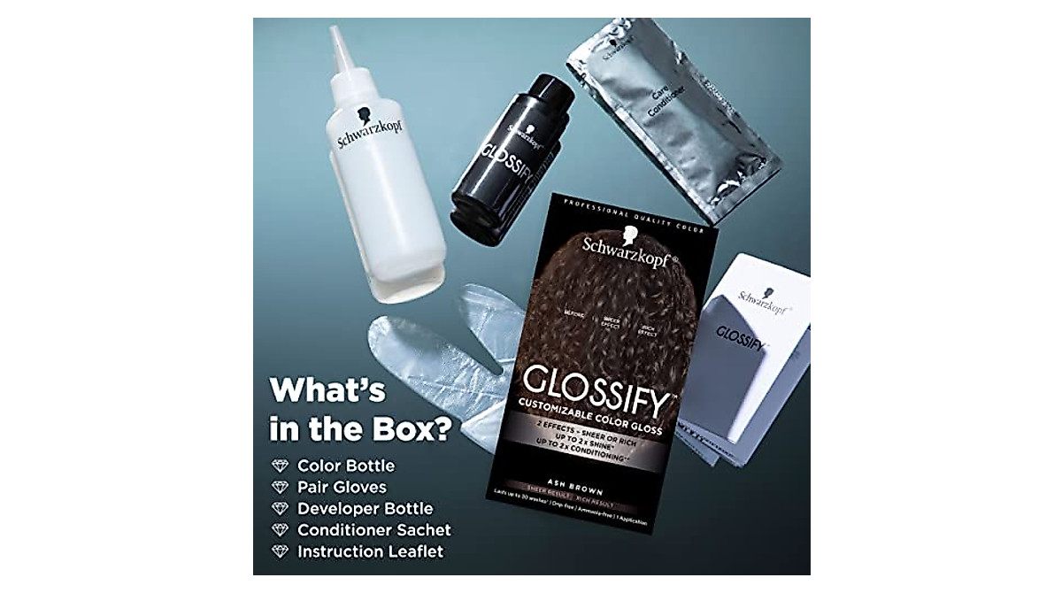 Schwarzkopf Glossify Color Gloss for Vibrant Ash Brown