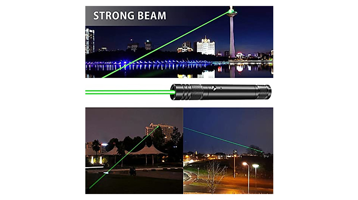 AYZUTQL High Power Green Laser Pointer – Rechargeable & Long Range