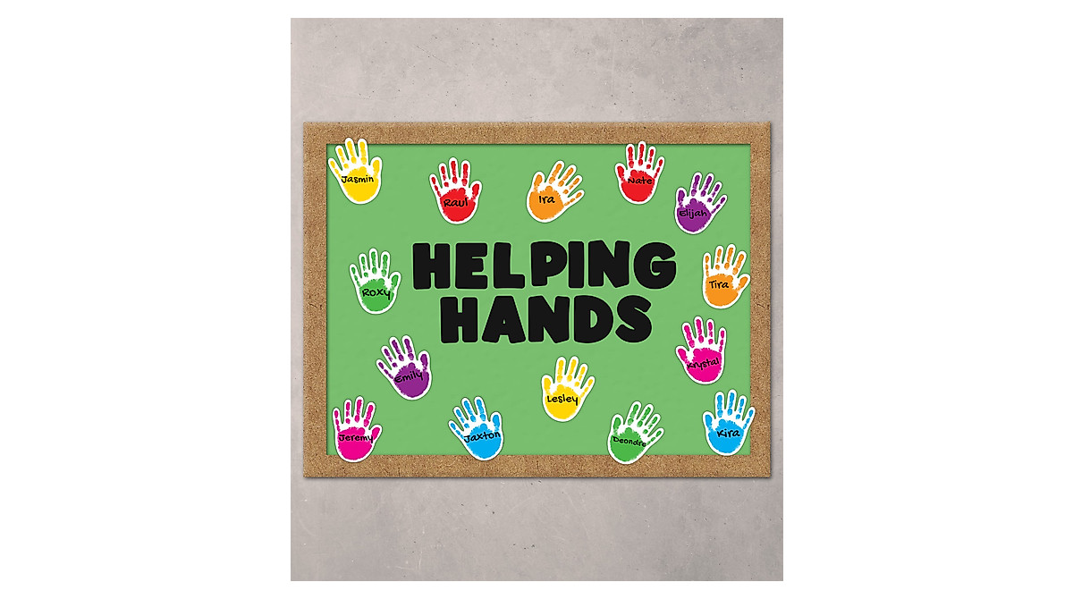 Carson Dellosa Colorful Helping Hands Cutouts for Classrooms
