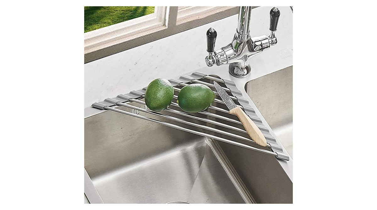 Fafcitvz Triangle Dish Drying Rack for Kitchen & RV | Space Saver