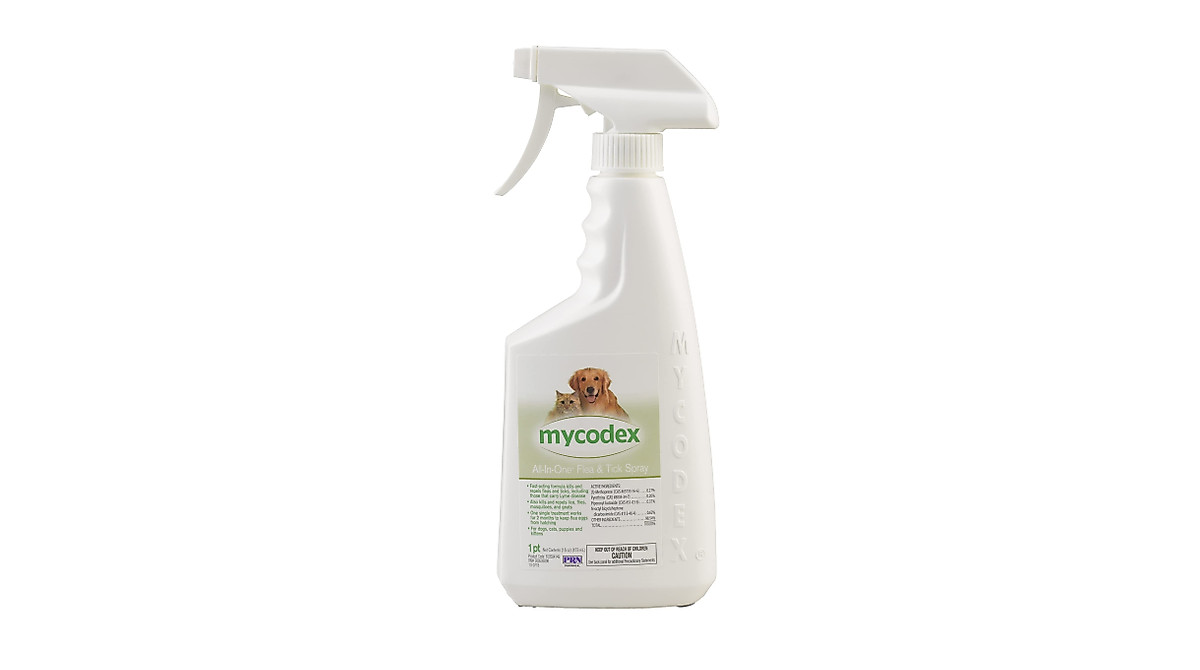 PRN Pharmacal Mycodex Flea & Tick Spray for Dogs & Cats | 16 Oz