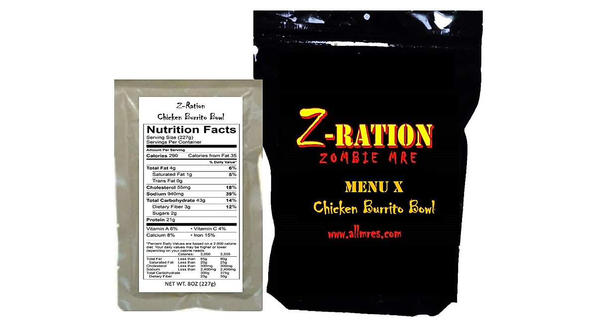 Custom Z-Ration MREs for Zombie Survival