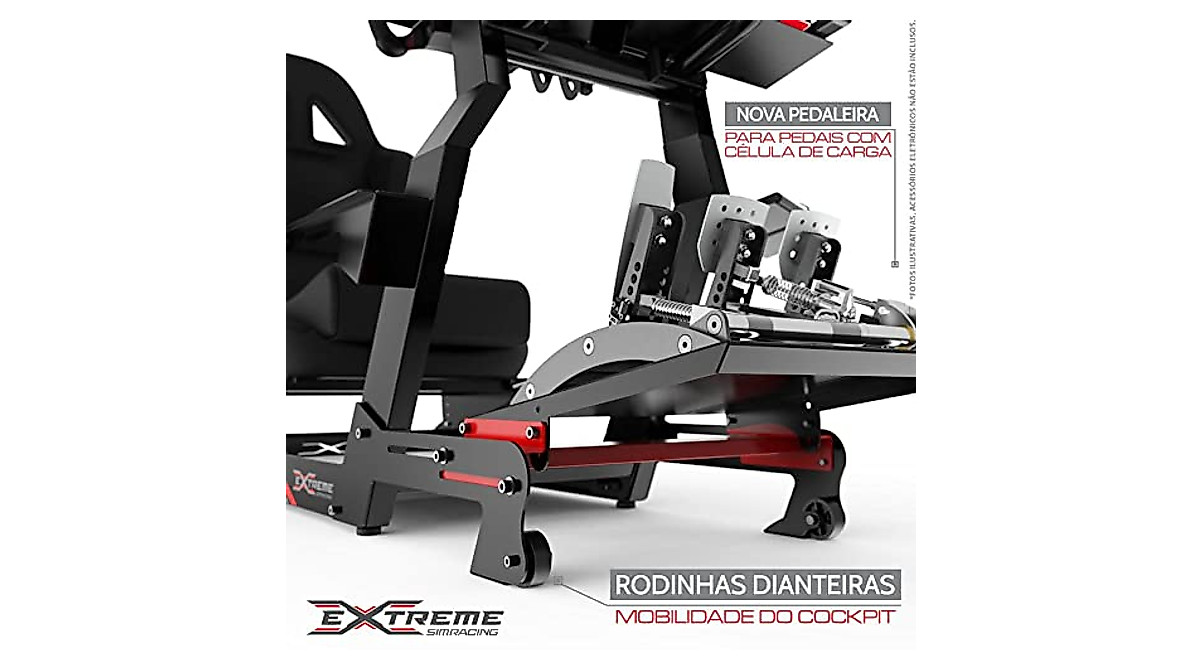 Extreme Simracing Racing Simulator Cockpit with Accessories | Virtual ...