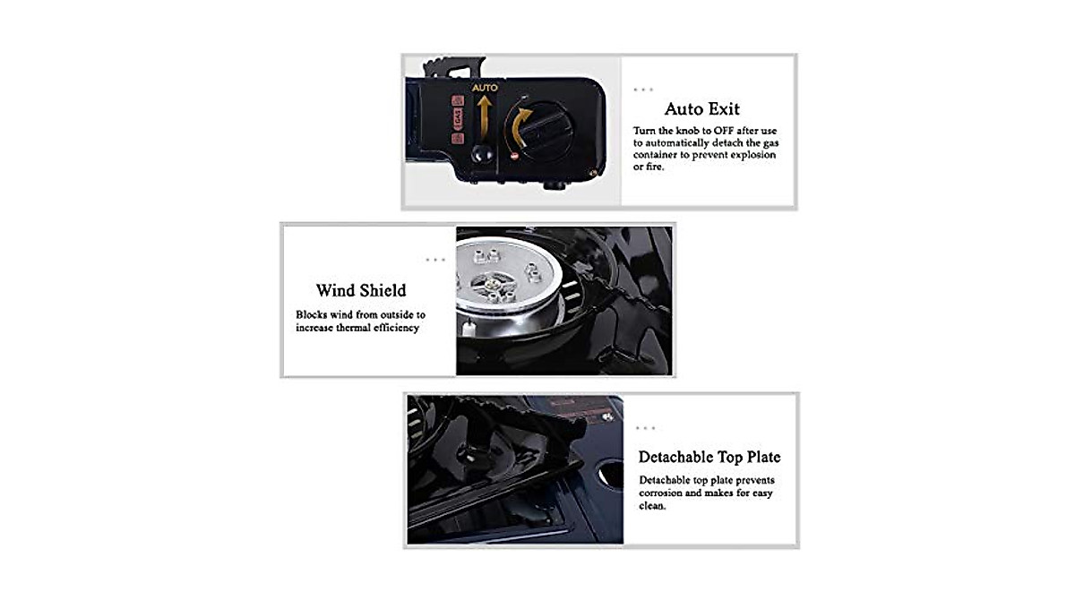 Suntouch Portable Gas Stove with Carry Case – Safe & Efficient Cooking