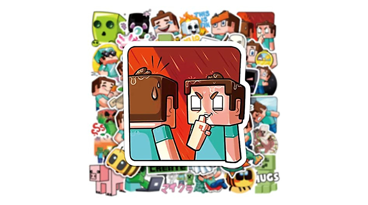 Vibrant Waterproof Minecraft Stickers for Kids & Teens