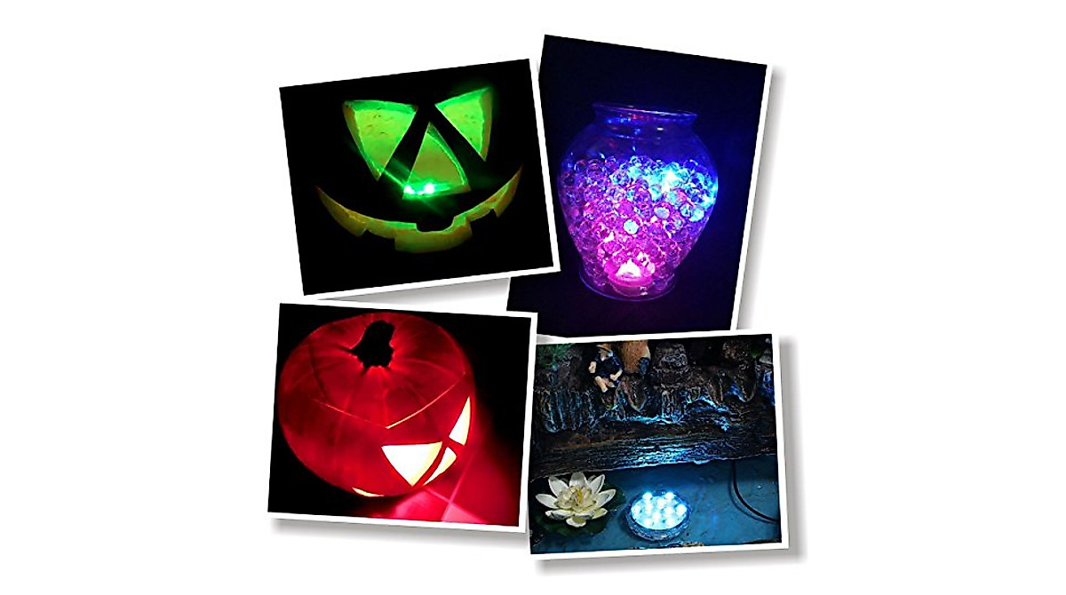 Durawell Color Changing Submersible LED Lights - 13 Colors & Modes
