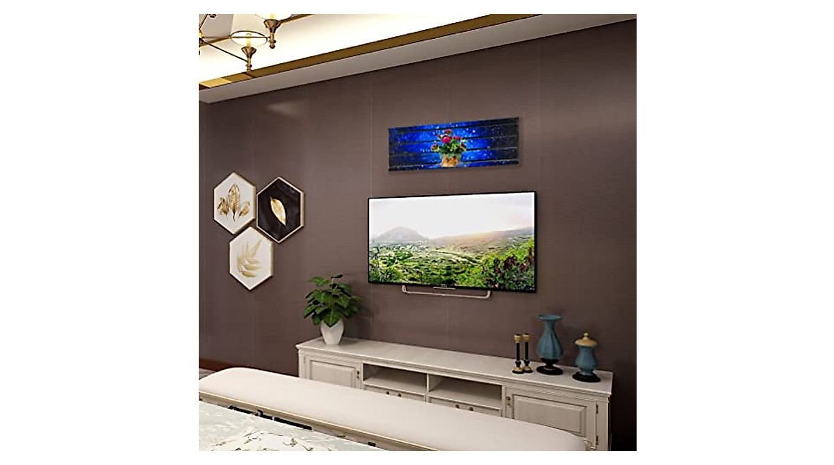 FixtureDisplays® Horizontall Slatwall Panel with Laminated Art 40 ...